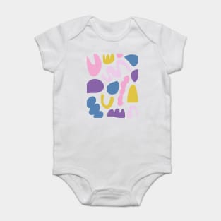 Abstract Shapes in Fun Colors Baby Bodysuit